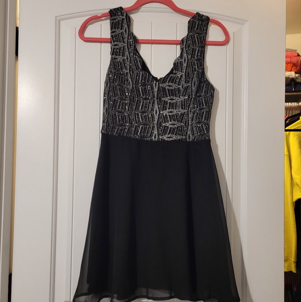 Three Pink Hearts Mini Dress